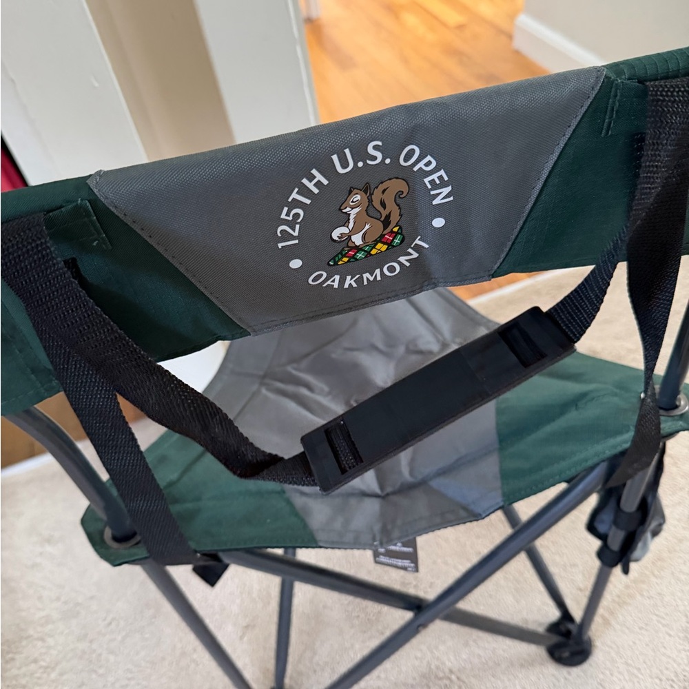 125th U.S. Open Oakmont Folding Camp Chair - Dark Green & Gray